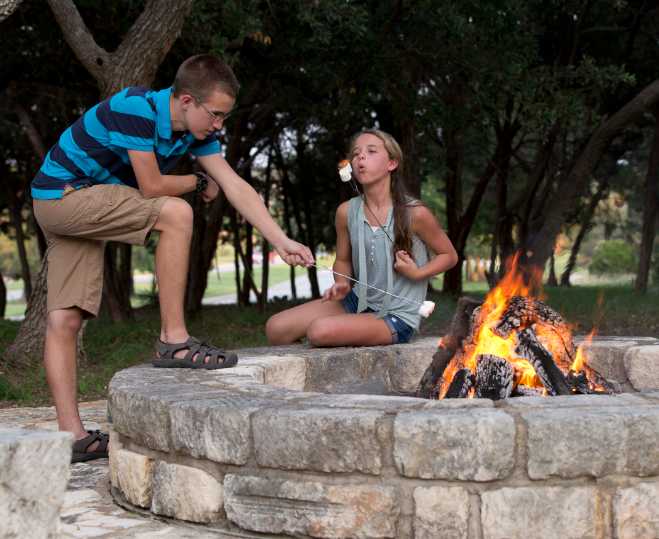 Enjoy a smore or two at Belterra with friends and family.
